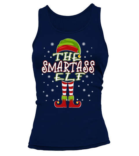 Smartest Sarcastic Pun Elf Matching Family Group Women's Tank Top