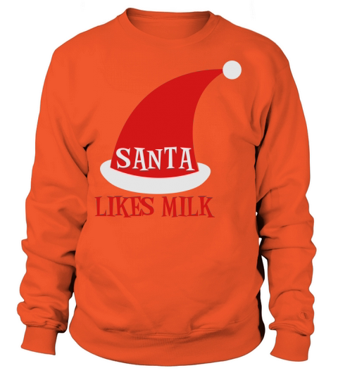 SANTA LIKES MILK with cute santa hat Women's Sweatshirt
