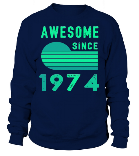 1974 Birthday Retro Vintage Gift age Men's Sweatshirt