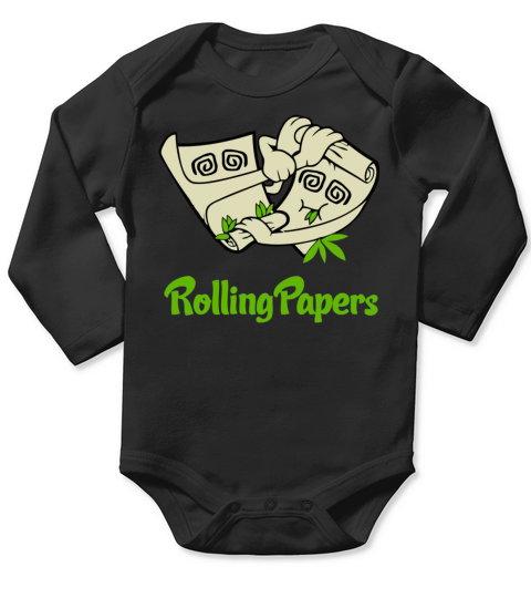 Rolling Papers Long Sleeve Baby One-Piece