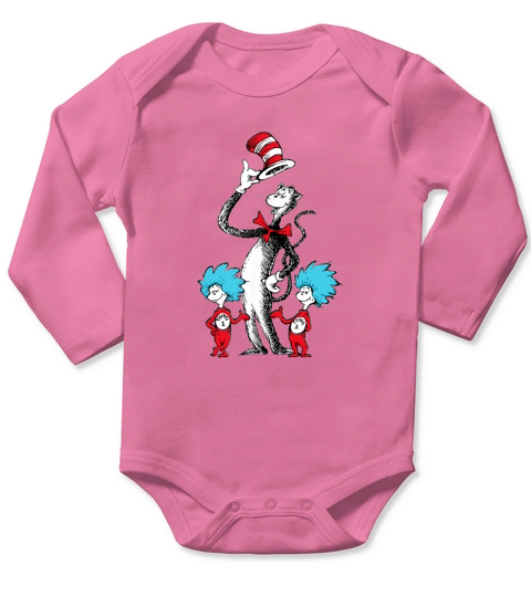 Dr. Seuss The Cat and Things T-shirt Long Sleeve Baby One-Piece