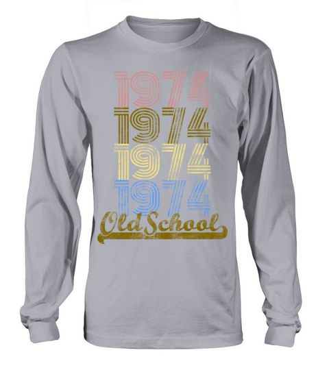 Old School 1974 Vintage Retro Shirt Women's Long Sleeve