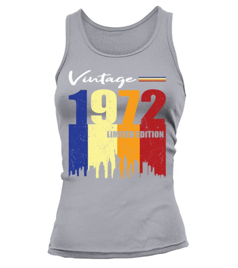 50th Birthday Vintage 1972 Limited Edition Tank top Woman