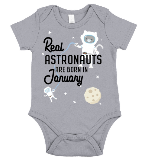 Astronauts are born in January S09e7 Short Sleeve Baby One-Piece
