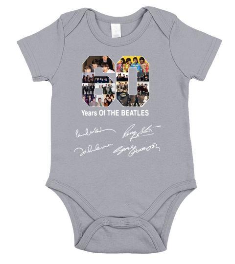 Official 60 years of the Beatles Short Sleeve Baby One-Piece