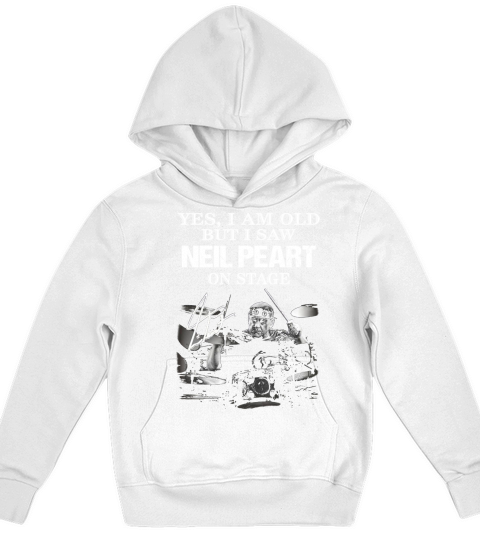 Yes I am old but I saw Neil Peart on stage signature Kids Hoodie