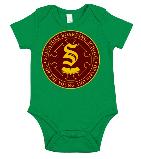 Salvatore Boarding School Crest Short Sleeve Baby One-Piece