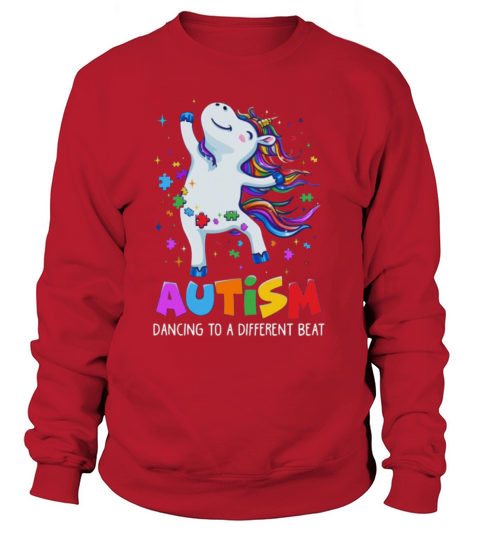 unicorn Autism Awareness Cute unicorn Color Puzzle Men's Sweatshirt
