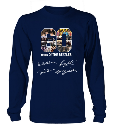 Official 60 years of the Beatles Long sleeved Unisex