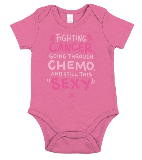 Chemo Battle Cancer Suck Cancer Fighting Therapy Short Sleeve Baby One-Piece