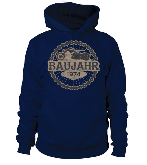 Baujahr biker geschenk born ride 1974 Men's Hoodie