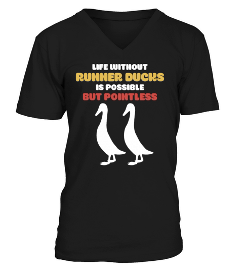 Runner ducks duck owner gift poultry Men's V-Neck T-shirt