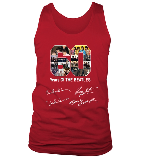 Official 60 years of the Beatles Tank Top Unisex