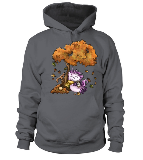 Beautiful autumn day cute unicorn Men's Hoodie