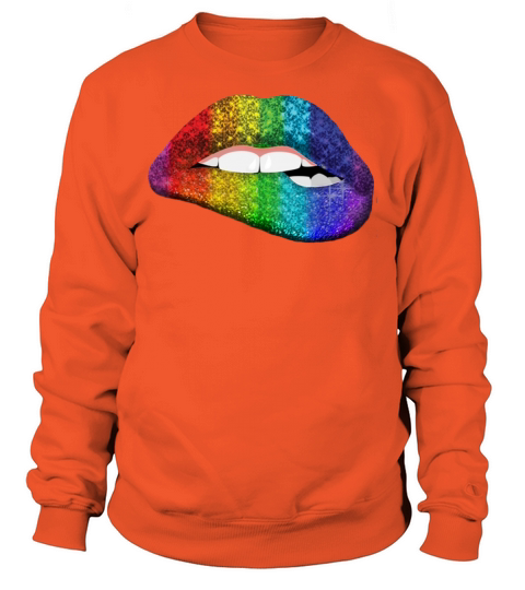 Lip Rainbow shirt - Funny Lip Pride Lgbt Gay les Women's Sweatshirt