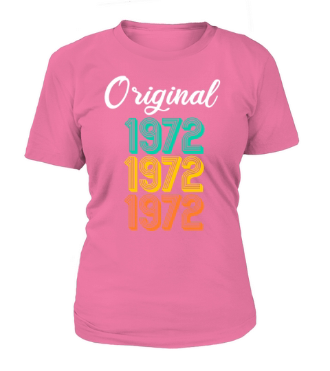 Vintage 1972 birth year Original born 1972 gift Women's T-Shirt