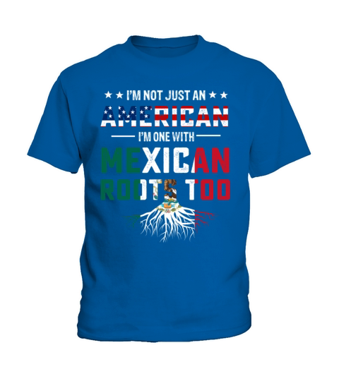 Mexican American roots flag T-shirt Kids T-Shirt