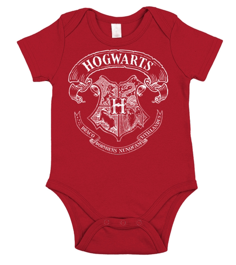 Harry Potter Coat of Arms of Hogwarts Short Sleeve Baby One-Piece