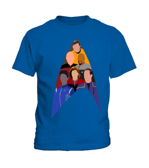 Starfleet Captains in Trek Delta Kids T-Shirt