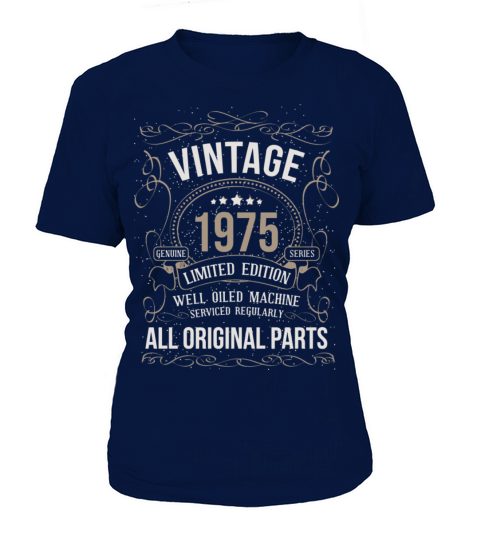 Vintage 1975 47Th Birthday All Original Parts Gift Women's T-Shirt