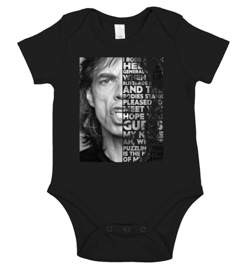 Keith Richards I rode a tank held a general’s rank when the blitzkrieg raged Short Sleeve Baby One-Piece