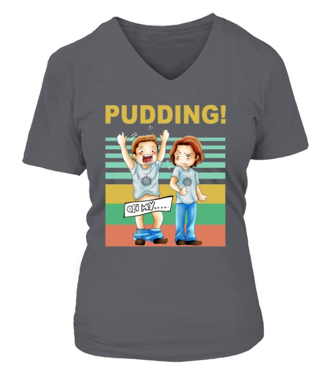pudding V-neck T-Shirt Woman