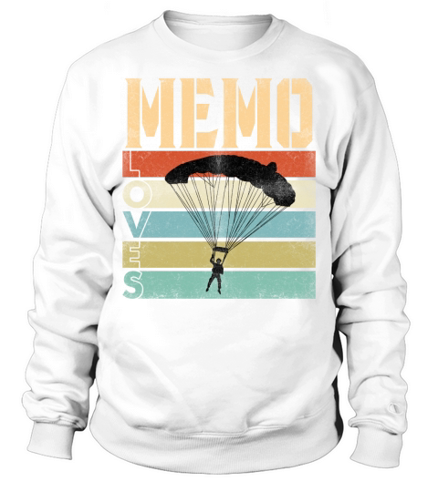 Vintage Memo Love Skydive Great Grandparents Gift 2020 Sweatshirt Unisex