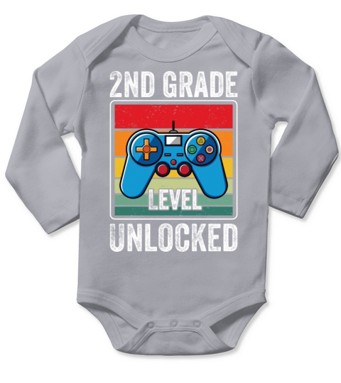 2nd Grade Level Unlocked Last Year Primary School Long Sleeve Baby One-Piece