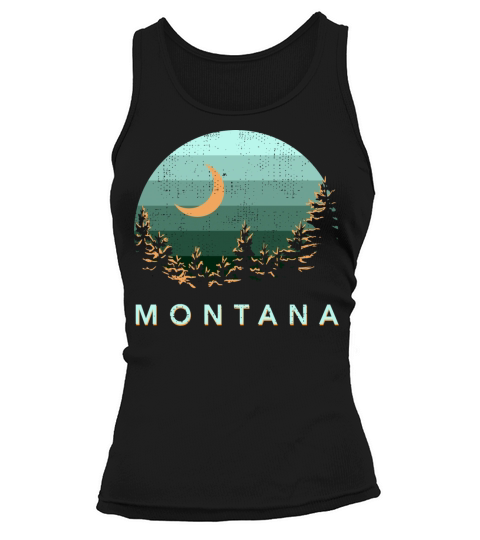 Montana Vintage Sunset Outdoors Hiking Souvenir Women's Tank Top