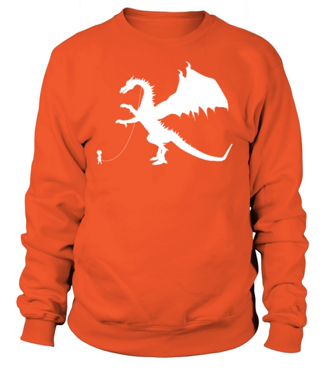 Boy Walking A Pet Dragon Fantasy Flying Dragon Women's Sweatshirt