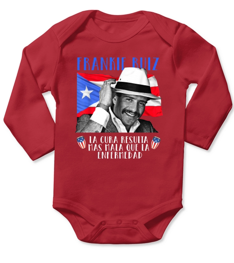 Frankie Ruiz La Cura Long Sleeve Baby One-Piece