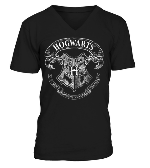 Harry Potter Coat of Arms of Hogwarts Men's V-Neck T-shirt