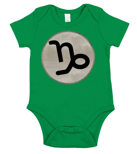 Capricorn December January Zodiac Sign Short Sleeve Baby One-Piece