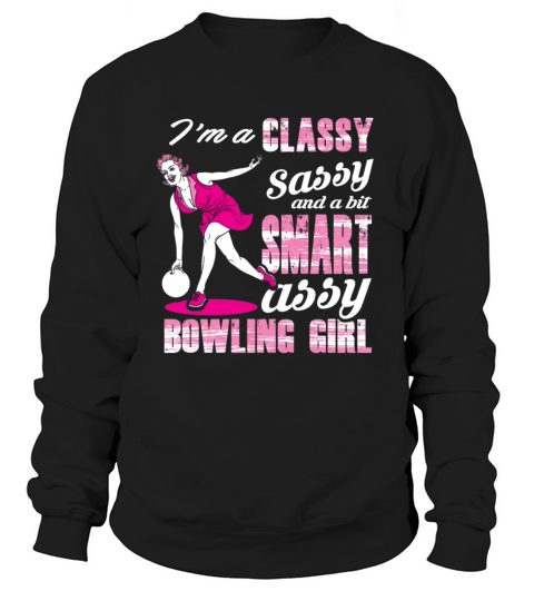 Sassy Bowling Girl Women's Sweatshirt