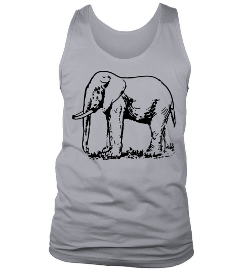 Elephant Drawing Men's Tank Top