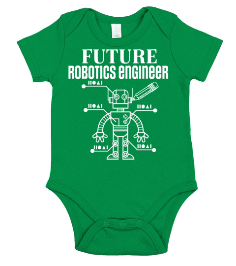 Future Robotics Engineer Robot Short Sleeve Baby One-Piece