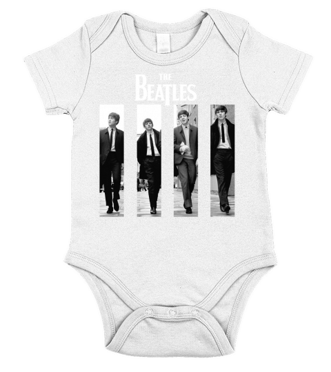The Beatles Band Short Sleeve Baby One-Piece