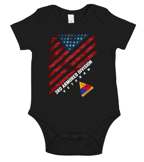 3RD ARMORED DIVISION VETERAN Short Sleeve Baby One-Piece