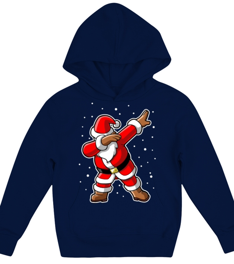 Merry Christmas dabbing santa claus Kids Hoodie