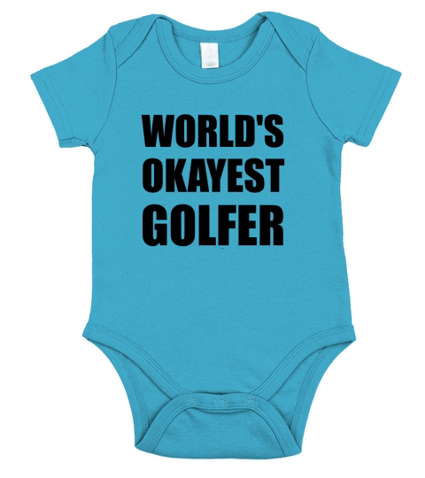 Worlds Okayest Golfer Short Sleeve Baby One-Piece