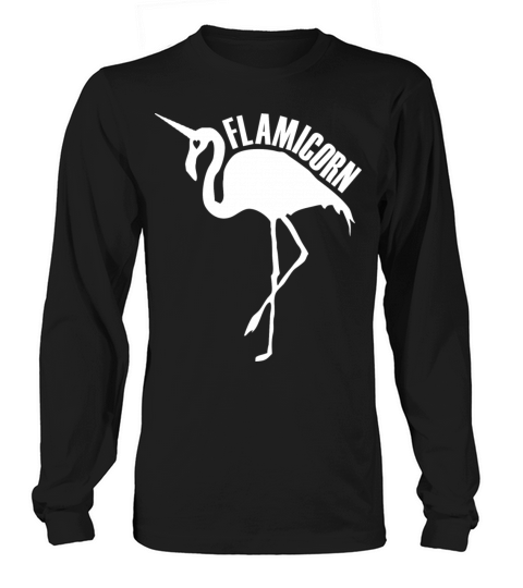 flamingo unicorn hybrid creature hybrids white Long sleeved Unisex