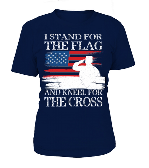 I Stand For The Flag And Kneel For The Cross Tee Women's T-Shirt