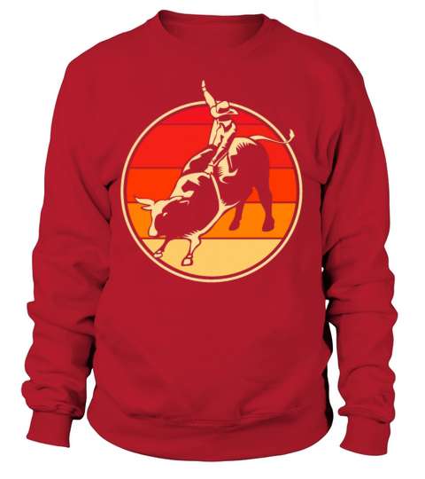 Vintage Bull Riding Retro Rodeo Graphic For Women Women's Sweatshirt