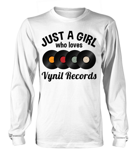 Phonograph Record Vinyl Quote Women Girls Gift Women's Long Sleeve