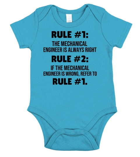 Mechanical Engineering Rules Mechanical Engineer Short Sleeve Baby One-Piece