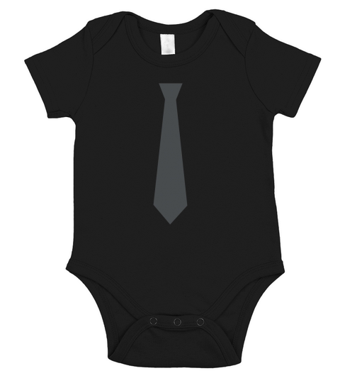 Orange black tie Men Short Sleeve Baby One-Piece