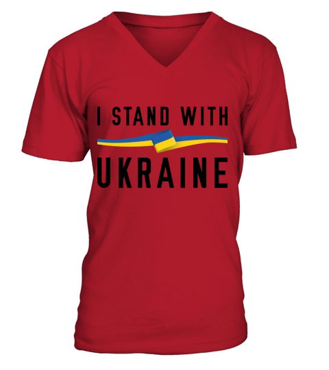 I Stand With Ukraine V-Neck T-shirt