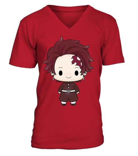 Tanjiro Kamado Demon Men's V-Neck T-shirt
