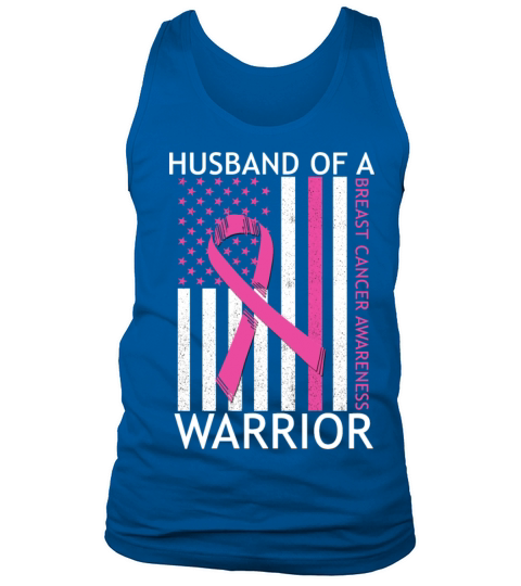 HUSBAND OF WARRIOR BREAST CANCER AWARENESS Men's Tank Top