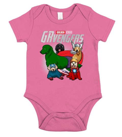 GRvengers Golden Retriever Short Sleeve Baby One-Piece